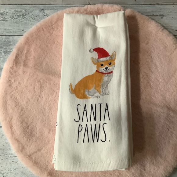 Rae Dunn 3 Pk. Santa Paws Christmas Kitchen Towel Set - Picture 3 of 3